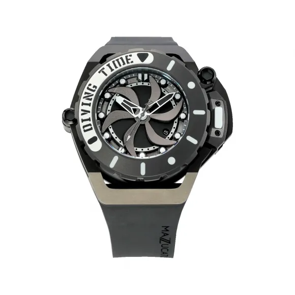 魔舵/Mazzucato 48.00 MM 不锈钢 自动机械+石英机芯 男表 RIM-SUB02-BKCG9