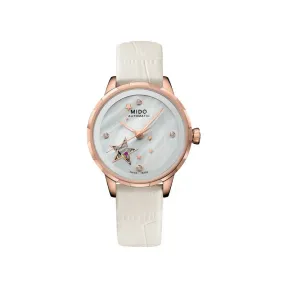 美度/Mido 花淅系列 34.00MM PVD镀玫瑰金色精钢材质 自动机械机芯 女表 M043.236.36.106.00