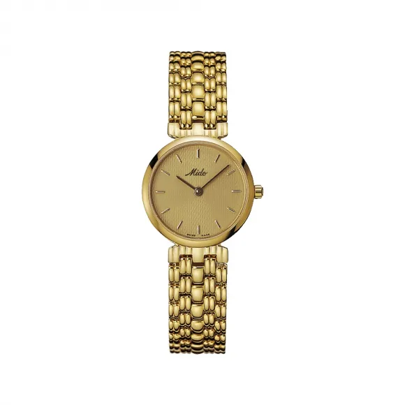 美度/Mido DORADA 系列  不锈钢镀金 石英机芯 男表 M21203121