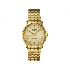 美度/Mido BARONCELLI 贝伦赛丽 系列  不锈钢 PVD 自动机械机芯 男表 M38953121