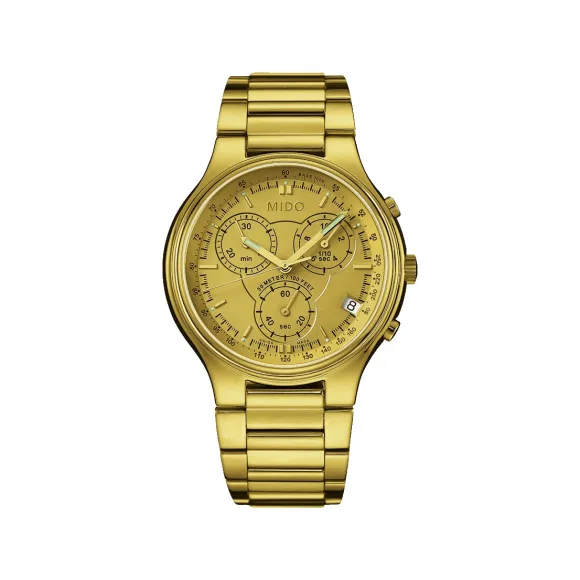 美度/Mido BARONA 系列  不锈钢 PVD 石英机芯 男表 M45643121