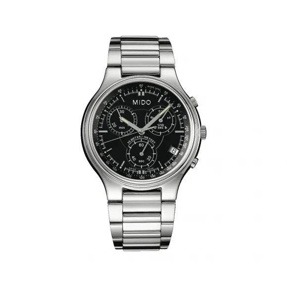 美度/Mido BARONA 系列 39.20 MM x 41.00 MM 不锈钢 石英机芯 男表 M45644181