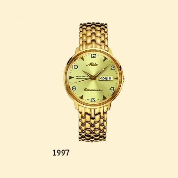 美度/Mido COMMANDER + COMMANDER II 指挥官 系列  不锈钢 PVD 自动机械机芯 男表 M841935223