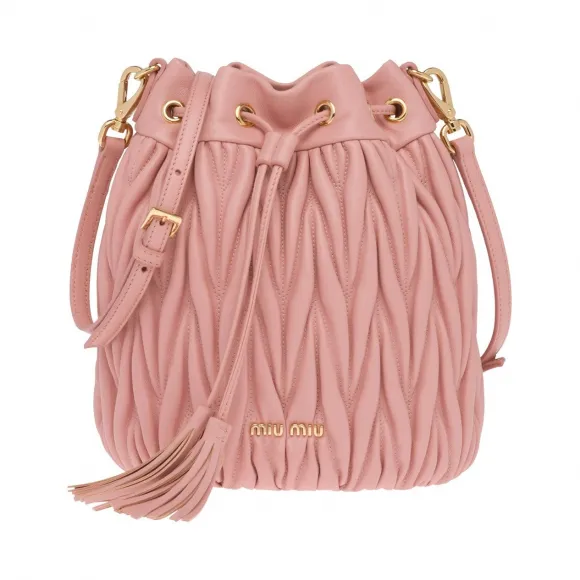 缪缪/Miu Miu 软羊革水桶包 5BE014_N88_F0615