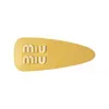 缪缪/Miu Miu 菠萝黄 软羊革发夹 5IF092-038-F068X