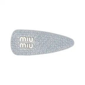 缪缪/Miu Miu 星际蓝色 仿水晶装饰缎面发夹 5IF092-2DDK-F0M10