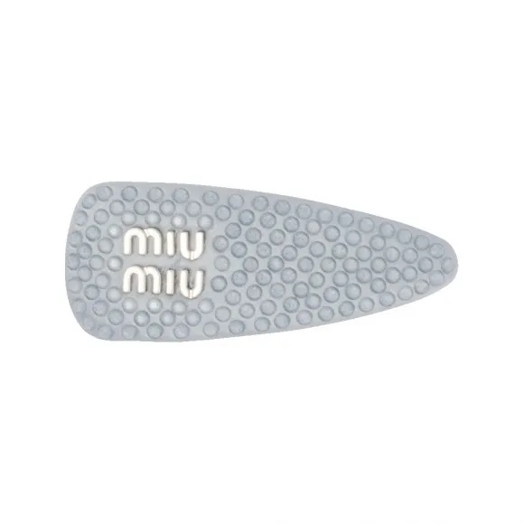 缪缪/Miu Miu 星际蓝色 仿水晶装饰缎面发夹 5IF092-2DDK-F0M10