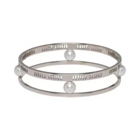 缪缪/Miu 闪粉装饰纤维编织遮阳帽 5HV006-2B99-F0M5T