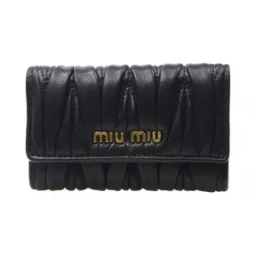 缪缪/Miu Miu  黑色 牛皮 钥匙包 5M0222-N88-F0002