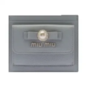缪缪/Miu Miu MADRAS 皮革卡片夹 5MC081-2F3R-F0591