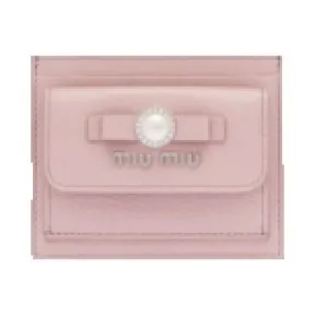 缪缪/Miu Miu MADRAS 皮革卡片夹 5MC081-2F3R-F0D91