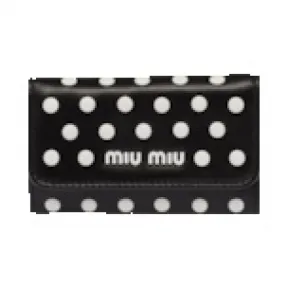 缪缪/Miu Miu 圆点铆钉纳帕皮革钥匙包 5PG222-2DRA-F0967