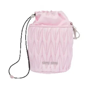 缪缪/Miu Miu 雪粉色 织物干宠物粮便携袋 5YY008-2DQU-F0E18