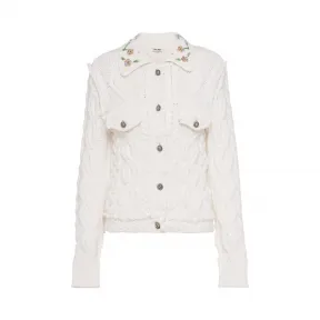 缪缪/Miu 羊绒和马海毛套衫 MML257-1VNN-F0L86