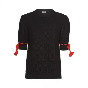 缪缪/Miu Miu 刺绣装饰初剪羊毛套衫 MML260_1VNT_F0002