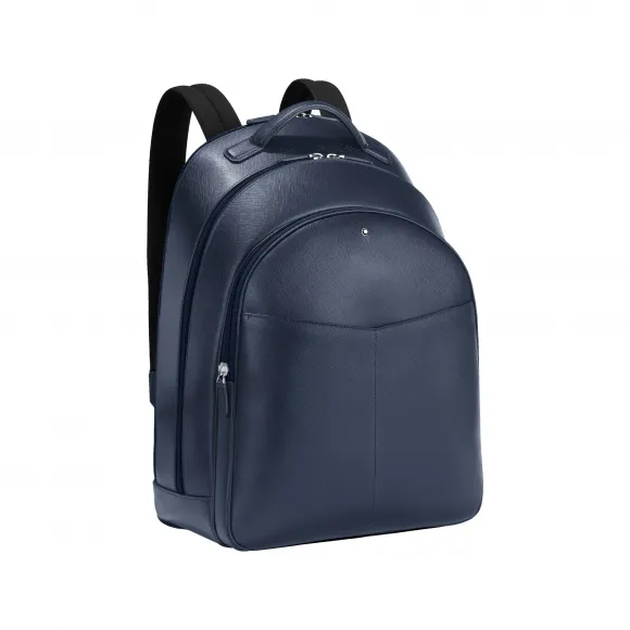 万宝龙/Montblanc 全新万宝龙匠心系列大号双肩包（3隔层） 蓝色
 128545 - U0128545