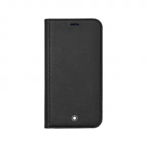 万宝龙/Montblanc 万宝龙匠心系列翻盖保护壳，设有2个信用卡位和证件袋，适用于苹果iPhone 12和苹果iPhone 12 Pro 128651 - U0128651