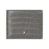 万宝龙/Montblanc 大班精选系列鳄鱼纹6卡位钱夹 典雅灰 130014 - U0130014