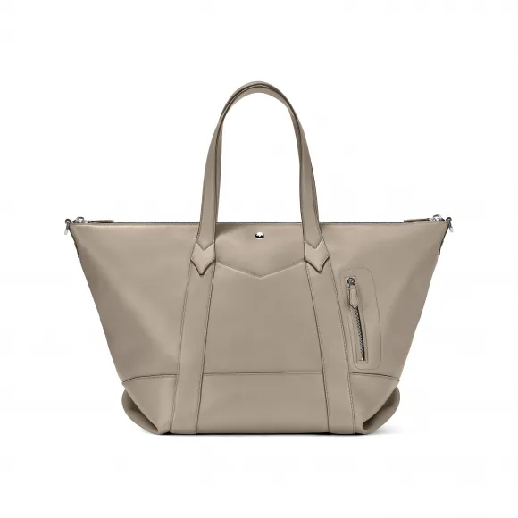 万宝龙/Montblanc MB131232-全新万宝龙软皮系列旅行袋 大地灰