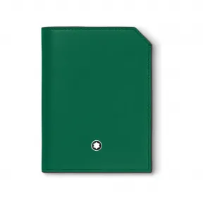 万宝龙/Montblanc MB131245-全新万宝龙软皮系列4卡位迷你钱夹 英伦绿