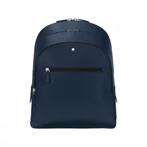 万宝龙/Montblanc MB131716-匠心系列中号双肩包（3隔层）墨水蓝