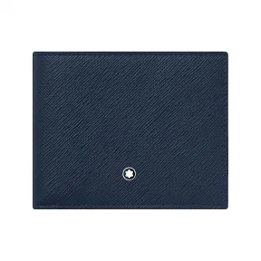 万宝龙/Montblanc MB131721-匠心系列6卡位钱夹 墨水蓝