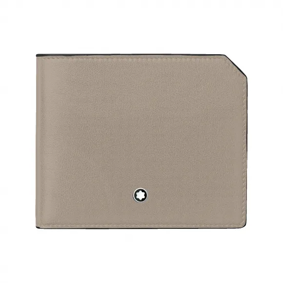万宝龙/Montblanc MB131823-软皮系列6卡位钱夹 大地灰