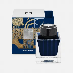 万宝龙/Montblanc 墨水瓶，向 Gustav Klimt 致敬的艺术大师，蓝色 - 50ml - 奢华墨水瓶 MB132938