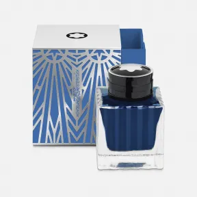 万宝龙/Montblanc 墨水瓶，大班起源系列，蓝色 - 50ml - 奢华墨水瓶 MB132940