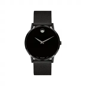 摩凡陀/Movado 摩凡陀 |博物馆经典系列 黑色腕表 黑色表盘 青铜设计调 黑色网状手镯 0607395