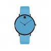 摩凡陀/Movado Modern 47 系列黑色腕表 蓝色表盘 0607428