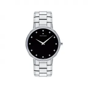 摩凡陀/Movado Faceto系列 39MM 不锈钢 石英机芯 中性表 0607482