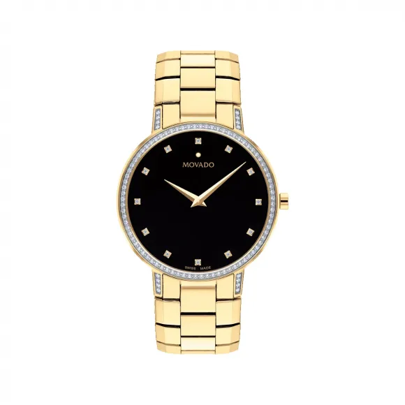 摩凡陀/Movado Faceto系列 39MM 不锈钢 石英机芯 中性表 0607483