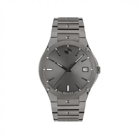 摩凡陀/Movado 摩凡陀撼动系列（Movado SE）腕表 灰色不锈钢表壳 灰色表盘 0607515