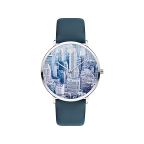 摩凡陀/Movado 摩凡陀 |摩凡陀艺术家Alexi系列-镜头中的迷离光线摄影盘面搭配海军蓝非动物皮表带 0607526