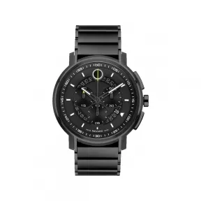 摩凡陀/Movado Strato系列 44MM 灰色和黑色 PVD ​​抛光不锈钢 石英机芯 男表 0607554