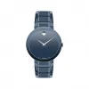 摩凡陀/Movado Sapphire系列 39MM 蓝色 PVD ​​抛光不锈钢 石英机芯 男表 0607556