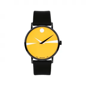 摩凡陀/Movado Artist Series系列 40MM 黑色 PVD ​​抛光不锈钢 石英机芯 中性表 0607580