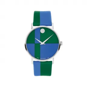 摩凡陀/Movado Artist Series系列 40MM 不锈钢 石英机芯 中性表 0607582