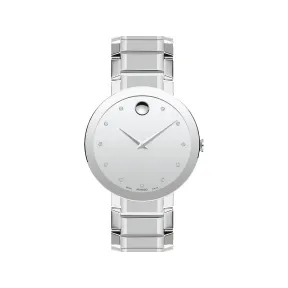 摩凡陀/Movado Sapphire系列 39MM 不锈钢 石英机芯 男表 0607587