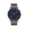 摩凡陀/Movado Museum Sport系列 43MM 灰色和黑色 PVD ​​抛光不锈钢 石英机芯 男表 0607624