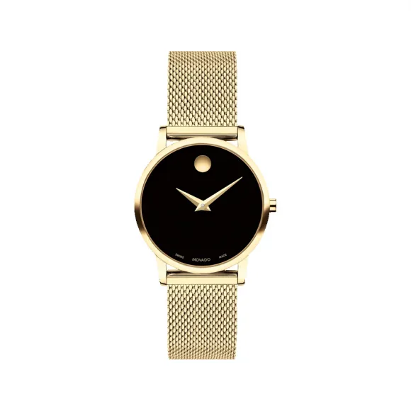 摩凡陀/Movado Shop Watches|Museum Classic系列 28MM 黄色 PVD ​​抛光不锈钢 石英机芯 女表 0607627