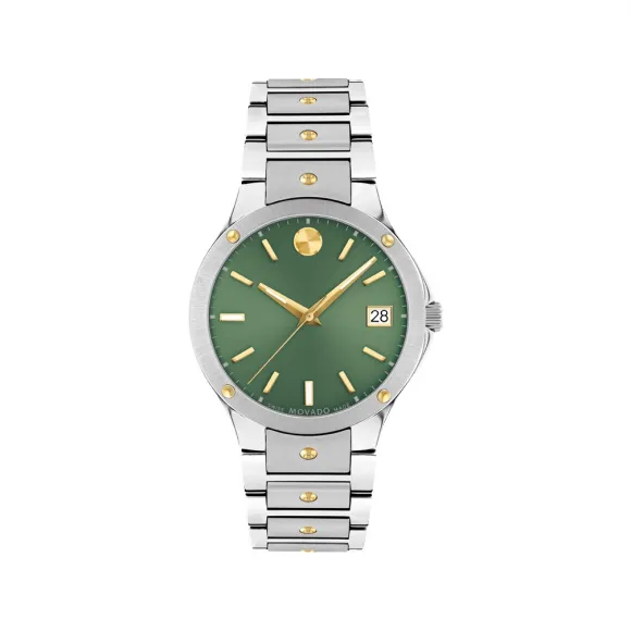 摩凡陀/Movado 摩凡陀撼动系列腕表 双色表链 绿色表盘 0607635