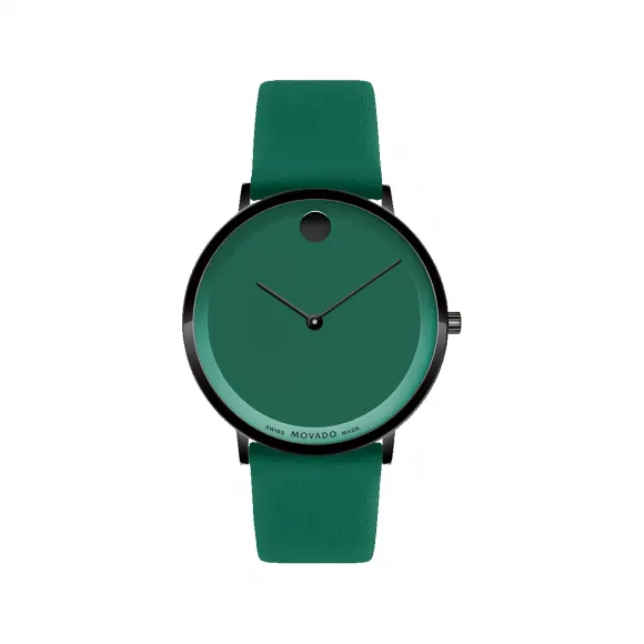 摩凡陀/Movado 摩凡陀摩登47系列 绿色表带及表盘 0607642