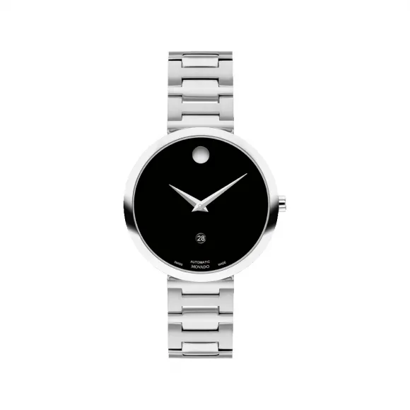 摩凡陀/Movado Museum Classic系列 32MM 不锈钢 自动机械机芯 女表 0607678