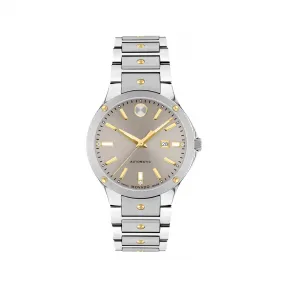 摩凡陀/Movado SE系列 33MM 不锈钢和黄色 PVD ​​抛光不锈钢 自动机械机芯 女表 0607681