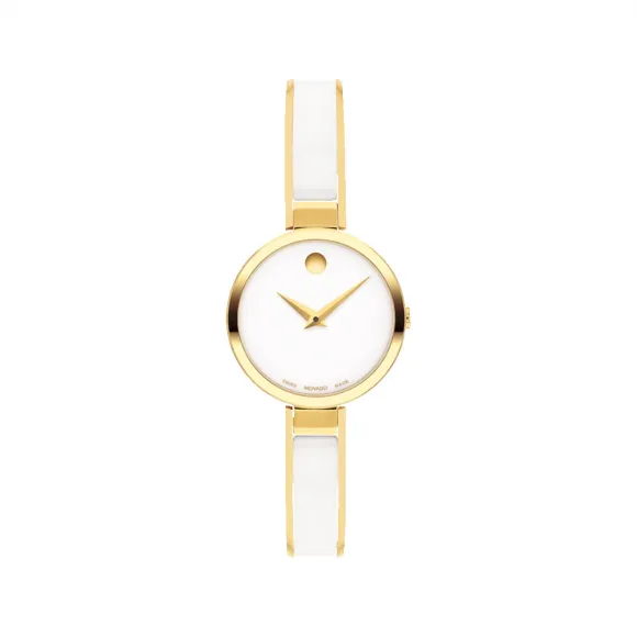 摩凡陀/Movado Bangles系列 24MM 黄色 PVD ​​抛光不锈钢 石英机芯 女表 0607715