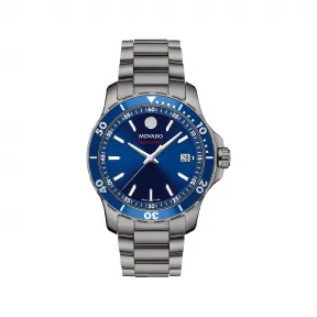 摩凡陀/Movado Series 800系列 40MM 灰色 PVD ​​抛光不锈钢 石英机芯 中性表 2600159