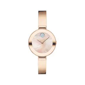 摩凡陀/Movado Movado BOLD pale玫瑰金色腕表 pale玫瑰金色表盘 设计元素 bangle 3600628