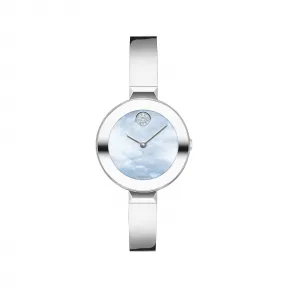 摩凡陀/Movado Movado BOLD 不锈钢腕表 蓝色 表盘 银色 设计元素 银色 bangle 3600629